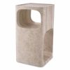 Adler Travertine Side Table Furniture