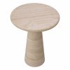 Adriana Travertine Large Side Table Furniture