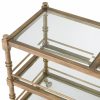 Alexia Vintage Brass Bar Cart Bar Carts