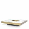 Allure Brushed Brass & Mirror Glass Coffee Table Coffee Tables