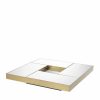 Allure Brushed Brass & Mirror Glass Coffee Table Coffee Tables