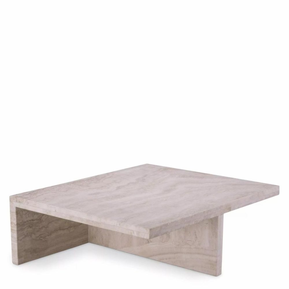 Amara Travertine Low Coffee Table Coffee Tables