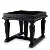 Americana Black Side Table Furniture