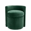 Arcadia Roche Dark Green Velvet Stool Furniture