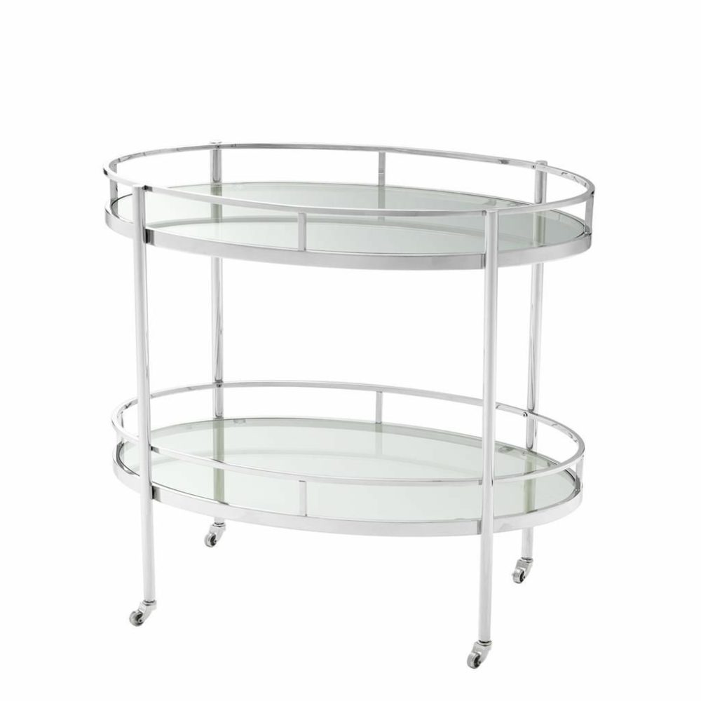 Arezzo Stainless Steel Trolley Bar Carts