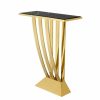 Beau Deco Gold Console Table Console Tables