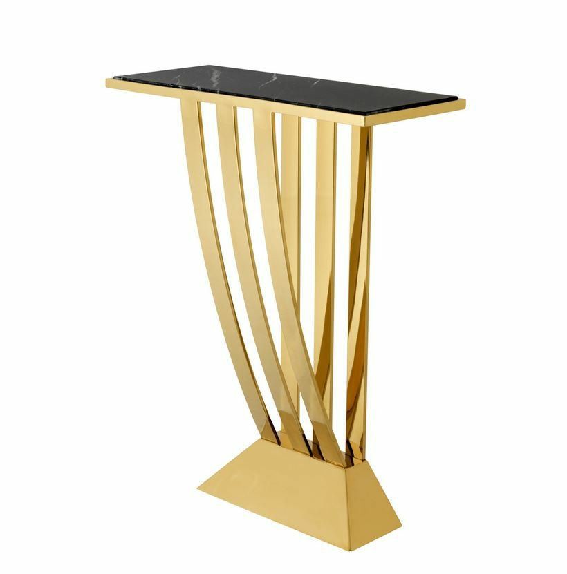 Beau Deco Gold Console Table Console Tables