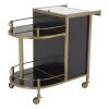 Bellini Brushed Brass Bar Cart Bar Carts