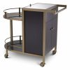 Bellini Brushed Brass Bar Cart Bar Carts