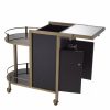 Bellini Brushed Brass Bar Cart Bar Carts