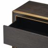 Camelot Brown Oak & Brushed Brass Dresser Casegoods