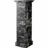 Caselli Black Faux Marble Column Display Columns