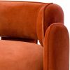 Chaplin Savona Orange Velvet Armchair Furniture