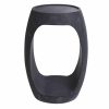 Clipper High Black Marble Side Table Furniture