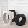 Clipper High Black Marble Side Table Furniture