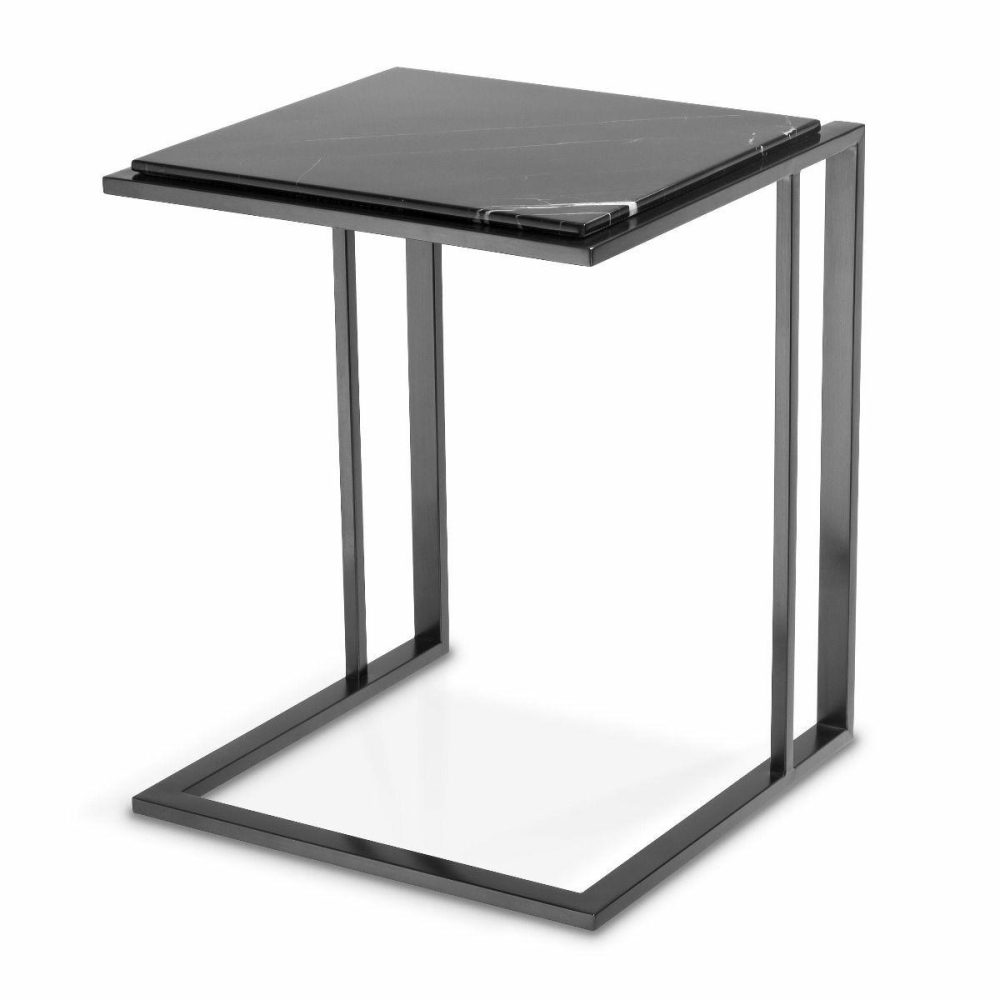 Cocktail Bronze Marble Side Table Furniture