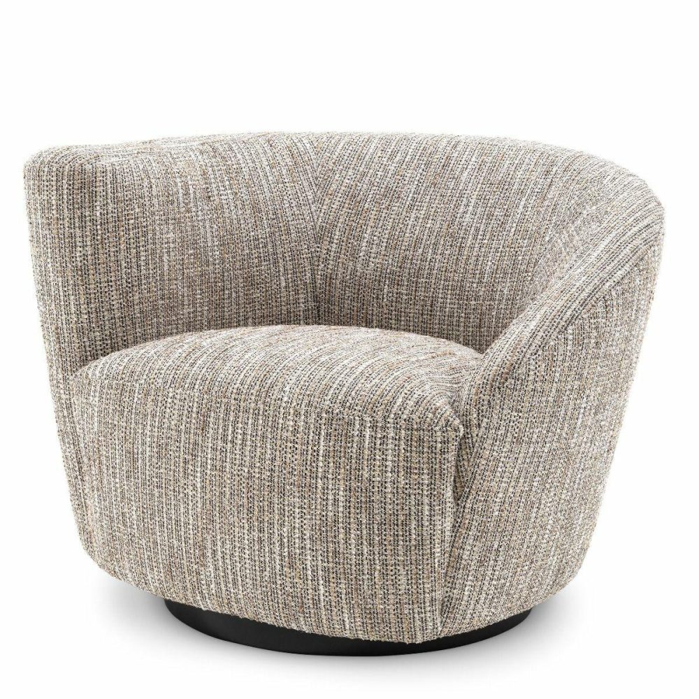 Colin Mademoiselle Beige Swivel Chair – Left Armchairs