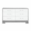 Crawford Grey Cerused Oak & White Lacquer Chest Casegoods