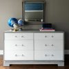 Crawford Grey Cerused Oak & White Lacquer Chest Casegoods