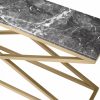 Criss Cross Grey Marble Console Console Tables