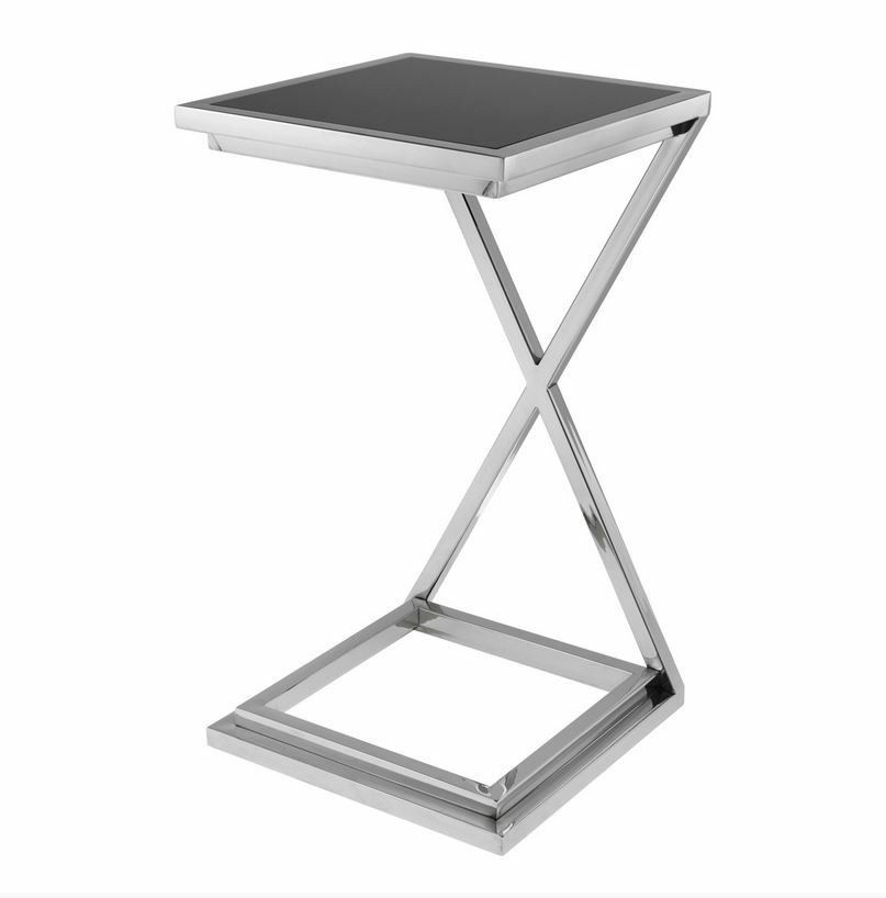 Cross Nickel Side Table Furniture