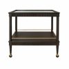 Dublin Espresso Oak Bar Cart Bar Carts