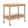 Dublin Natural Oak Bar Cart Bar Carts