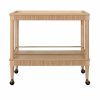 Dublin Natural Oak Bar Cart Bar Carts