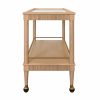 Dublin Natural Oak Bar Cart Bar Carts