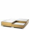 Esposito Brushed Brass Coffee Table – Set Of 4 Coffee Tables