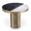 Excelsior Brushed Brass & Ceramic Side Table Furniture