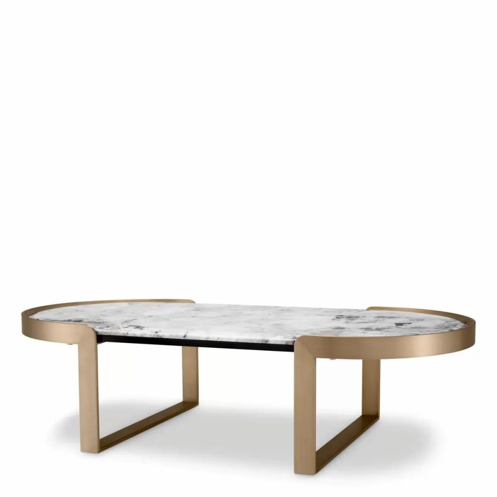 Fabio Brushed Brass Coffee Table Coffee Tables