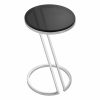 Falcone Polished Stainless Steel Side Table Furniture