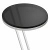 Falcone Polished Stainless Steel Side Table Furniture