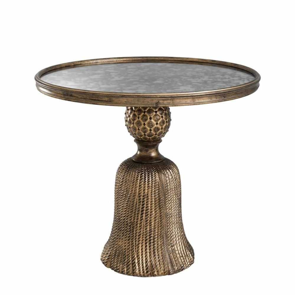 Fiocchi Medium Antique Gold Side Table Furniture