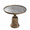 Fiocchi Medium Antique Gold Side Table Furniture