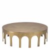 Gardini Coffee Table Vintage Brass Coffee Tables