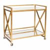 Gerard Gold Leaf Bar Cart Bar Carts