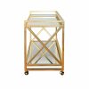 Gerard Gold Leaf Bar Cart Bar Carts