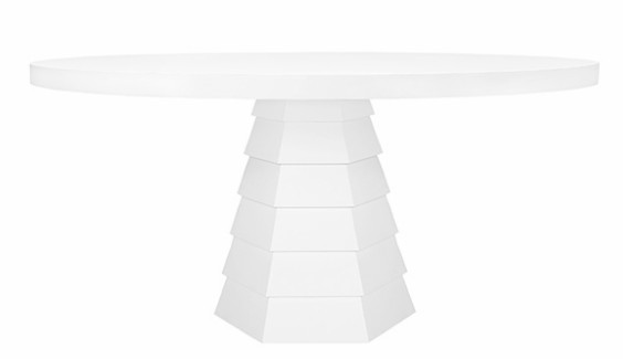 Hugo White Matte Dining Table Dining Tables