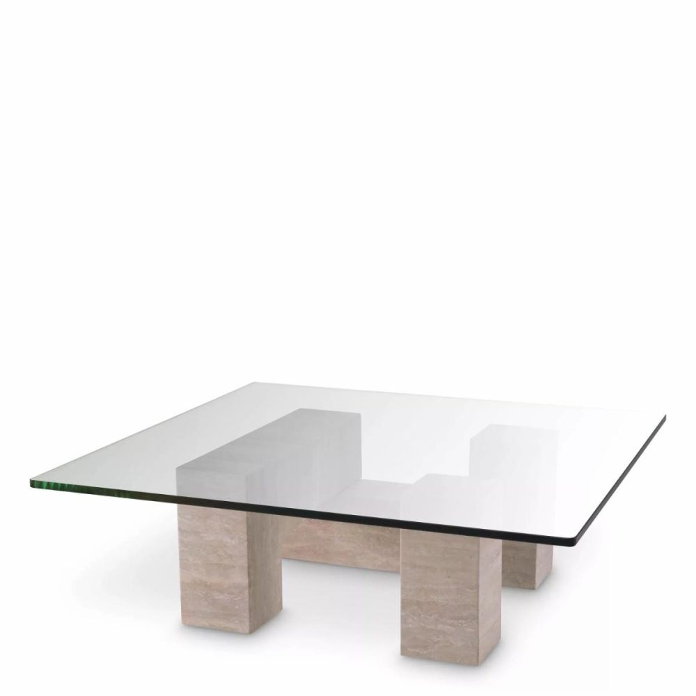 Ikal Travertine Coffee Table Coffee Tables