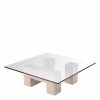 Ikal Travertine Coffee Table Coffee Tables