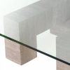 Ikal Travertine Coffee Table Coffee Tables