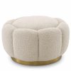 Inger Boucle Cream Ottoman Furniture