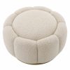 Inger Boucle Cream Ottoman Furniture