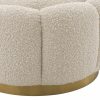 Inger Boucle Cream Ottoman Furniture