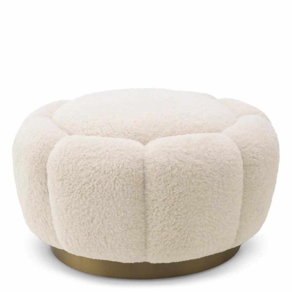 Inger Brisbane Cream Ottoman Furniture