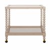 Isadore Cerused Oak Bar Cart Bar Cabinets / Barware