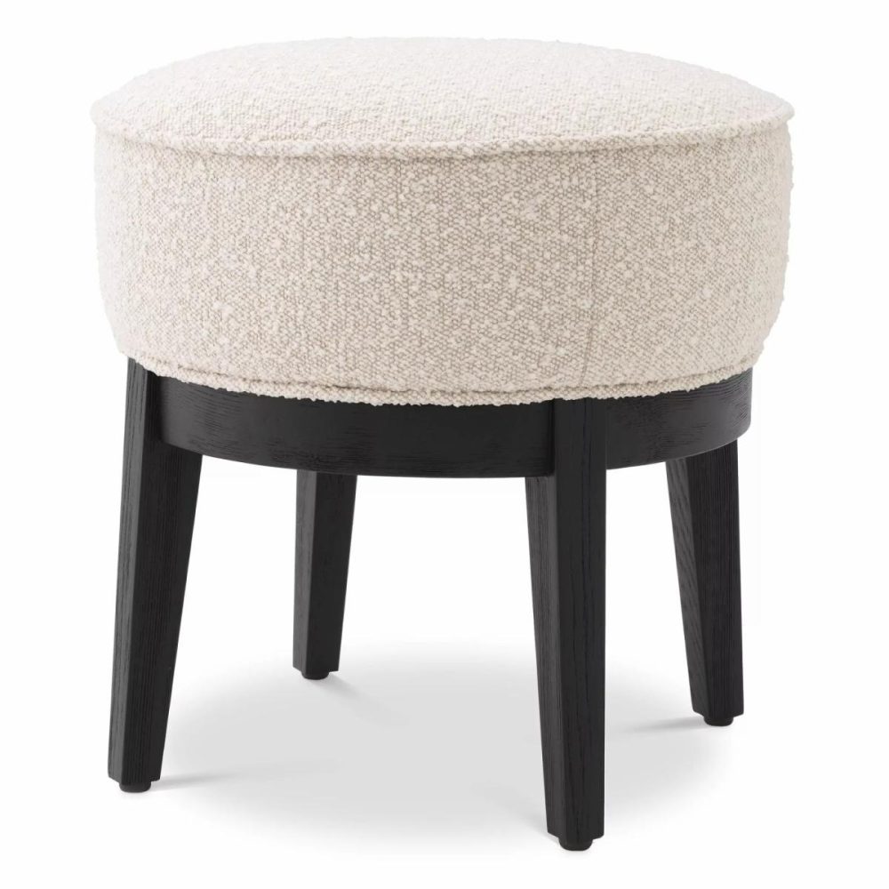 Jarrett Boucle Cream Stool Furniture