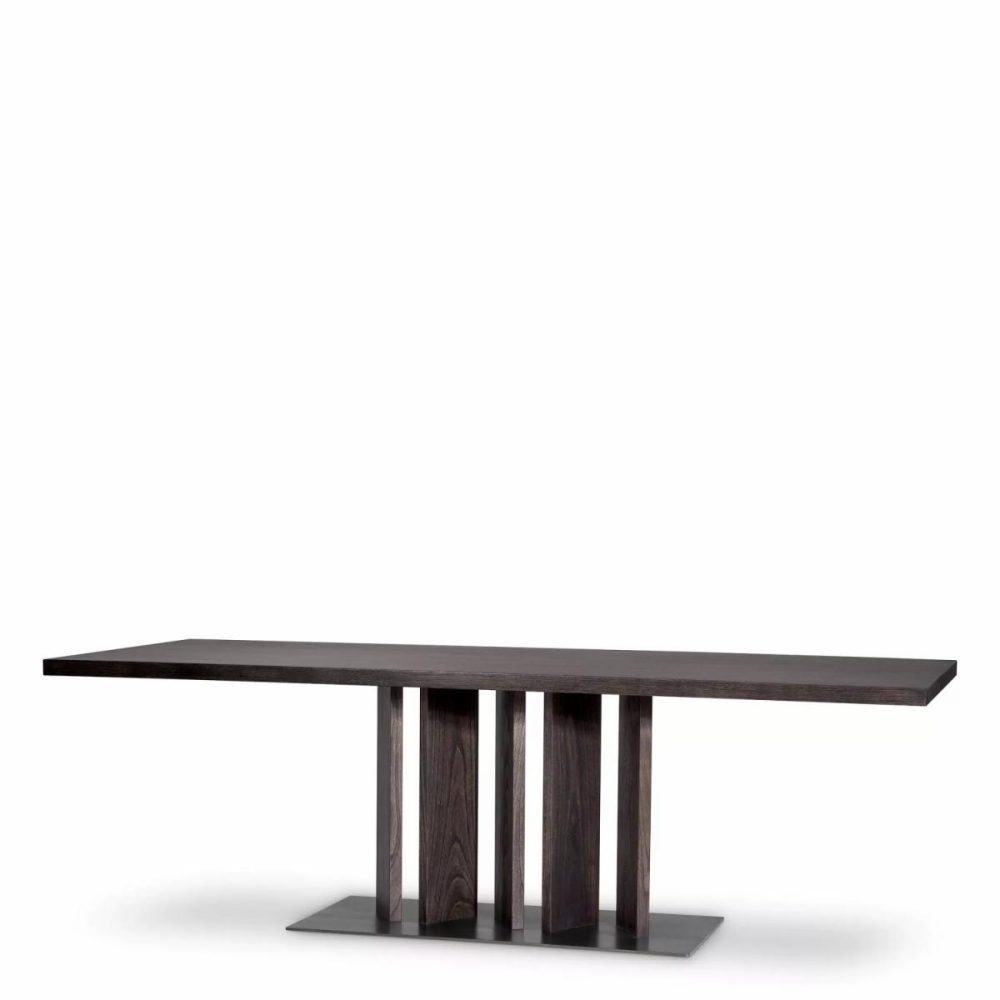 Julius Mocha Oak Dining Table Dining Tables